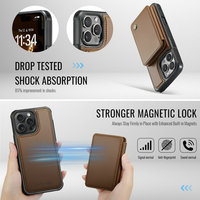 Nouvel arrivage 2025 pour iPhone 16e étui portefeuille pour cartes housse pour téléphones portables étui en cuir RFID pour Iphones 16e 15 Pro Max 14 13 12