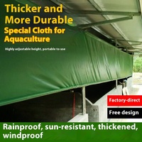 PVC imperméable enduit Textile tissu ferme roulant rideau anti-pluie crème solaire couverture de site toile cirée géomembranes environnementales