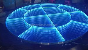 Fondo de boda en forma de corazón Led pista de baile al aire libre RGB Led luz 3D espejo escenario boda pista de baile - Product Image 4