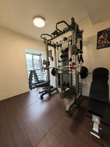 Macchina Multifunzionale per Allenamento di Forza in Palestra, Attrezzatura Smith con Pesi in Acciaio, Trainer per <span class=keywords><strong>Esercizi</strong></span> - Product Image 2