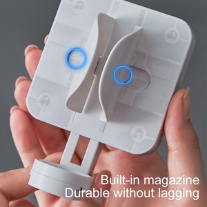 Wall Mounted Automatic <b>Toothbrush</b> <b>Holder</b> Set for Kids Bathroom Toothpaste Squeezer Dispenser for Home Use and Hotels - Product Image 6
