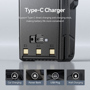 새로운 스타일 Baofeng UV-27 10W 고출력 햄 양방향 라디오 4 밴드 999CH Type-C 충전 라디오 무선 통신 장치 - Product Image 5