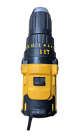 Perceuse à percussion électrique sans fil 21V OEM d'usine avec moteur sans balais, diamètre de perçage maximal de 10 mm, kit combiné