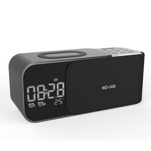 Fm Radio <b>Clock</b> With Bluetooth Speaker Digital Display Dual Alarm For Bedroom Desktop Use - Product Image 2