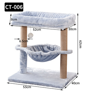 <span class=keywords><strong>Cat</strong></span> pohon memanjat menara kucing furnitur latihan interaktif aktivitas pusat pelindung mebel Multi lapisan gua Kondominium bertengger dalam ruangan - Product Image 3