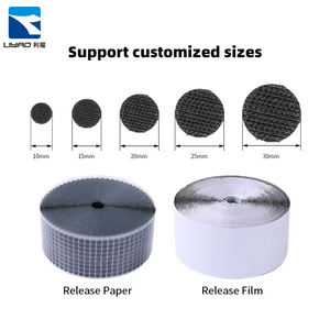 Kleverige Haak Dubbelzijdige Ronde Punthaak En Lus Op Maat Gemaakte Zelfklevende Stippen Voor Klaslokaal Nylon Lusstrips Rug Naar Rug Wit - Product Image 3