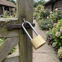 Serrure de porte haute sécurité renforcée 20-70 mm, cadenas en laiton robuste avec anse longue