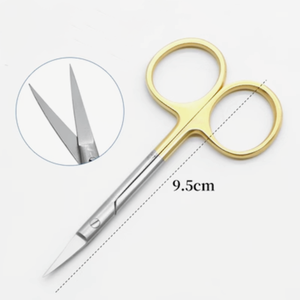 נירוסטה ניתוח פלסטי עם ידית זהב - Product Image 2