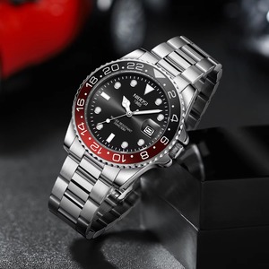 Relojes de Cuarzo para Hombre con Logotipo Personalizable, Bajo MOQ, Diseño Clásico, Correa de Acero Inoxidable de Lujo, Cristal de Zafiro - Product Image 6
