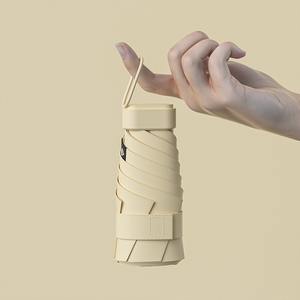 Parapluie d'extérieur de poche portable à boucle d'anneau chaude à 6 plis avec <span class=keywords><strong>housse</strong></span> en tissu et logo personnalisé publicité parapluie de boutique <span class=keywords><strong>pour</strong></span> femmes - Product Image 2