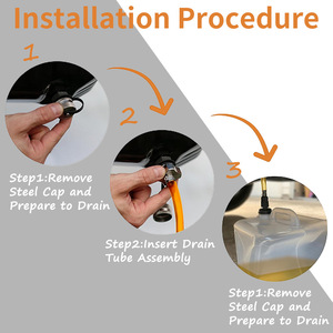 Valve de vidange d'huile en alliage d'aluminium M12 M14 M16 M20 Hexagonale à dégagement rapide pour automobile avec adaptateurs - Product Image 3