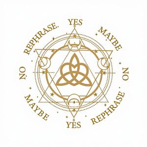 Tableau de messages métaphysiques en bois peint Tailai 6-8 pouces avec nœuds et phases lunaires pour les fournitures d'autel Wiccan - Product Image 1