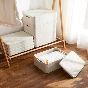 Clothing Organizer Plastic <b>Storage</b> <b>Box</b> 20-35L Rectangle PP <b>Material</b> For Bedroom Use - Product Image 2