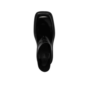 Nuovo di grandi dimensioni nero calzino Slip on <span class=keywords><strong>tacco</strong></span> <span class=keywords><strong>basso</strong></span> <span class=keywords><strong>tacco</strong></span> <span class=keywords><strong>basso</strong></span> casual autunno stivaletti per le donne e le signore - Product Image 4