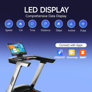 Tapis roulant motorisé électrique YPOO 1-18 km/h avec écran LED, pliable, entraînement <span class=keywords><strong>cardio</strong></span> avec bande <span class=keywords><strong>de</strong></span> course <span class=keywords><strong>de</strong></span> 1350*520 mm - Product Image 4