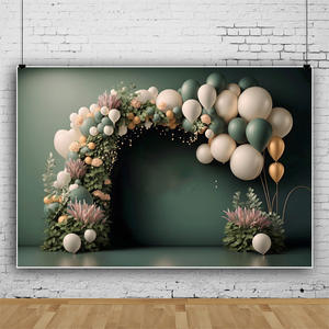 Photography <strong>Background</strong> 3D Colorful Balloon <strong>Child</strong> Birthday Party Decor Family Photocall <strong>Photo</strong> Studio Photorealistic Fabric - Product Image 5