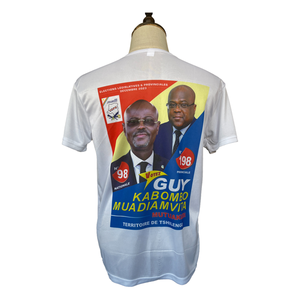 Polo à bas prix Logo personnalisé élection T-shirts pour hommes <span class=keywords><strong>Campagne</strong></span> de t-shirt blanc en coton doux - Product Image 2