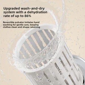 Compact Portable Mini <strong>Washing</strong> Machine with <strong>Spin</strong> Dry Function for Small Apartments Dorms and Travel Use - Product Image 4