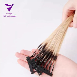 Extensiones de cabello 6d preadheridas de doble estiramiento Extensiones de cabello humano 6D de un donante original - Product Image 4