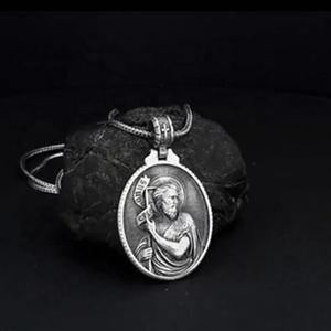 MECYLIFE-collar religioso de acero inoxidable para hombres, joyería de San Valentín, bautismo y San Valentín - Product Image 3