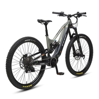 Vélo de montagne électrique TXED 29 pouces avec moteur central sans balais 500W, 11 vitesses, suspension intégrale, freins à disque hydrauliques