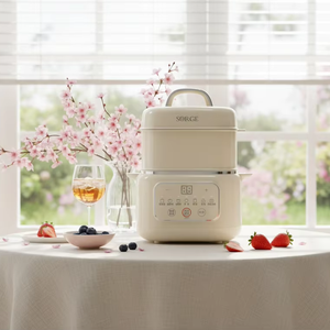 <span class=keywords><strong>Mijoteuse</strong></span> Électrique Silencieuse en Céramique avec Pot Extérieur en Plastique Intelligent 1L 260W, Multifonction pour Soupe et Porridge, Usage Domestique - Product Image 1