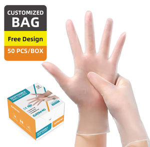 BG102 فحص الحزمة المخصصة guantes de nitrilo مسحوق مجاني المتاح tpe الفينيل pvc اللاتكس مزيج قفازات النتريل - Product Image 3