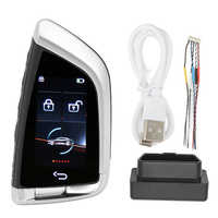 Cartrend CK005 Mise à niveau de la télécommande PKE d'origine pour les voitures BM W, clé intelligente universelle à écran tactile LCD, démarrage/arrêt automatique du véhicule, garantie 1 an