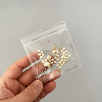 Pochette à bijoux en PVC sac de rangement de bijoux transparent en plastique auto-scellant sac à fermeture éclair pour bague boucle d'oreille Bracelet Bracelet
