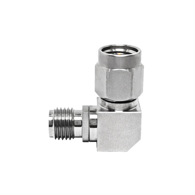 WSARK Factory Price Sma Female Jack to Sma Male Plug Macho Right Angle RA 90 Degree Rf Stainless Steel Rf Coax Coaxial Adaptor