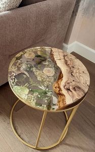 Époxy personnalisé fabriqué à la main <span class=keywords><strong>de</strong></span> luxe élégant moderne <span class=keywords><strong>en</strong></span> résine époxy <span class=keywords><strong>Table</strong></span> <span class=keywords><strong>de</strong></span> rivière fleur <span class=keywords><strong>Table</strong></span> basse <span class=keywords><strong>ronde</strong></span> pour café <span class=keywords><strong>de</strong></span> <span class=keywords><strong>jardin</strong></span> - Product Image 2