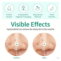Patchs Hydrocolloïdes pour Points Noirs et Imperfections Nasales, Grandes Bandes Absorbantes pour l'Acné et les Impuretés du Visage, Utilisation Nocturne