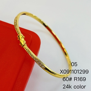 XUPING Jewelry Dubai Wholesale 24k Gold Plated <strong>Copper</strong> Chunky Fashion Jewelry Bracelets Women <strong>Bangles</strong> - Product Image 5