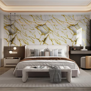 Papier peint autocollant géométrique <span class=keywords><strong>moderne</strong></span> imperméable à l'eau, texture de palais, motifs de marbre pour la <span class=keywords><strong>cuisine</strong></span>, la salle de bain, usage domestique - Product Image 2