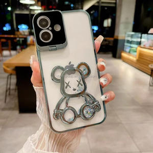 <span class=keywords><strong>Coque</strong></span> de téléphone de luxe Kaw Bear pour <span class=keywords><strong>iPhone</strong></span> 14 15 16 Pro Max Ours étincelant Design Support d'objectif Compatible <span class=keywords><strong>iPhone</strong></span> 13 12 <span class=keywords><strong>11</strong></span> - Product Image 6