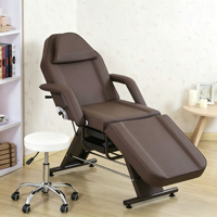 Lit de massage et de beauté facial portable multifonctionnel réglable et confortable avec cadre métallique pour salon et spa