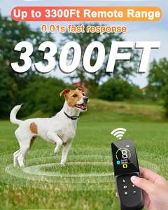 Collar de entrenamiento para perros de 4200FT con control remoto innovador IPX7 resistente al agua Con 4 modos de entrenamiento, collar electrónico recargable para todas las razas - Product Image 4