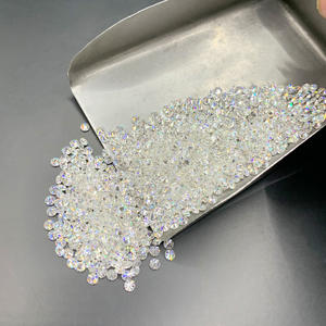 Piedras de moissanita sueltas pequeñas incoloras VVS1 excelente corte redondo para joyas de diamantes personalizadas 1,0 quilates/bolsa - Product Image 1