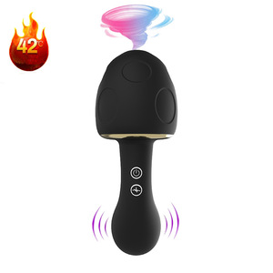 Vibrador AV con Calefacción de Cuerpo Completo, Recargable por USB, de Silicona con Forma de Hongo, Juguete Sexual para Adultos - Product Image 1