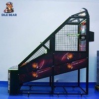 Machine de jeu d'arcade de basket-ball avec capteurs haute sensibilité et résistance aux chocs pour les carnavals, les foires et les zones de jeux communautaires