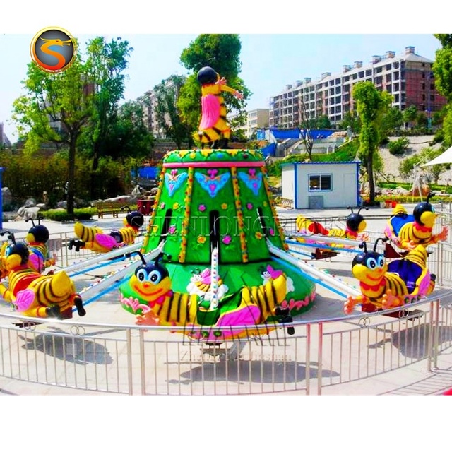 Amusement Park Kiddie Rides Self Control Bee Rides Game