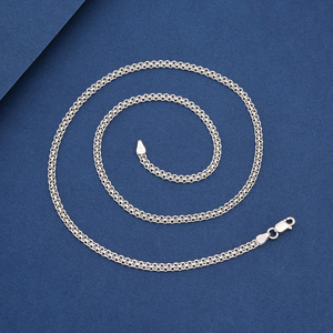 Collar <span class=keywords><strong>de</strong></span> Cadena Cubana <span class=keywords><strong>de</strong></span> Plata <span class=keywords><strong>de</strong></span> Ley 925 Italiana Tan KS <span class=keywords><strong>para</strong></span> Hombre y <span class=keywords><strong>Mujer</strong></span> Joyería Romántica al Por Mayor - Product Image 3