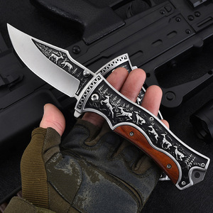 Coltello pieghevole colombiano ad alta durezza selezione rigorosa transfrontaliera per il campeggio tattico all'aperto con caratteristiche - Product Image 5