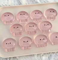 Jouet tendance en forme de mini méduse souple |   Jouet anti-stress mignon à presser |   Jouet sensoriel en silicone souple de qualité supérieure pour tous les âges