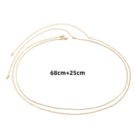 Bijoux de mode pour l'été et la plage, chaîne de taille multicouche plaquée or, chaîne de ventre, chaîne de corps à perles pour femmes