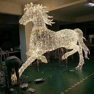 Décorations lumineuses de Noël en forme de rennes, classées IP65, 220 V, LED, pour extérieur, sur guirlandes, éclairage de Noël - Product Image 1