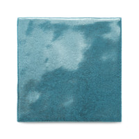 Azulejo Azul Marroquí 10x10 cm 8 mm Acabado Brillante Bordes Irregulares