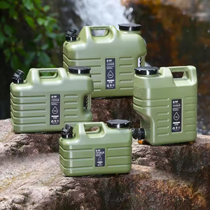 Cubo de Agua Cuadrado para Exteriores, Jarra de Agua de Grado Alimenticio de PE con Grifo y Tapa, Contenedor de Agua para Camping, Tanque de Agua - Product Image 1
