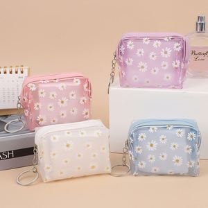 Bolsa de Maquillaje Transparente de PVC, Linda, Veraniega, Impermeable, Organizador Portátil de Viaje, con Logotipo Personalizado, Bolsa de Cosméticos, Bolsa de Aseo - Product Image 1