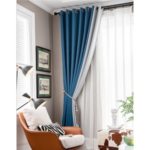 Cortinas opacas con aislamiento térmico alto para patio, cortinas superiores con ojal, puerta francesa, cortinas divisorias de habitación compatibles y cenefas - Product Image 6
